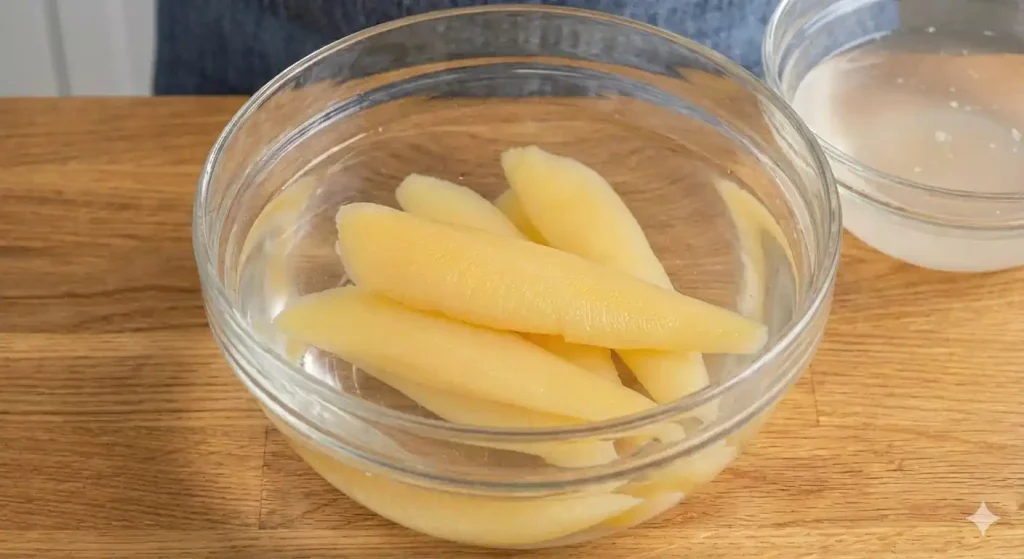 新しい呼び水に交換した後のボウルの写真。